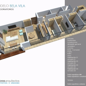 Modelo 4 Dormitorios