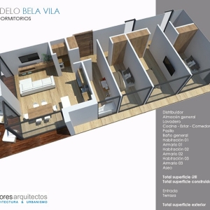 Modelo 3 Dormitorios